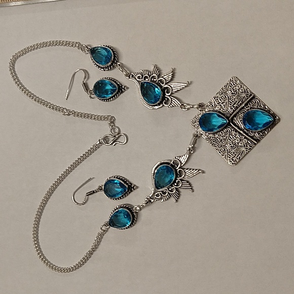 Blue topaz set - Picture 2 of 7